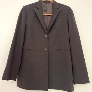 Banana Republic Women's Suit Jacket - Dark Grey - Size 6 (Stretch)